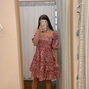 Karlie pink printed dress size small